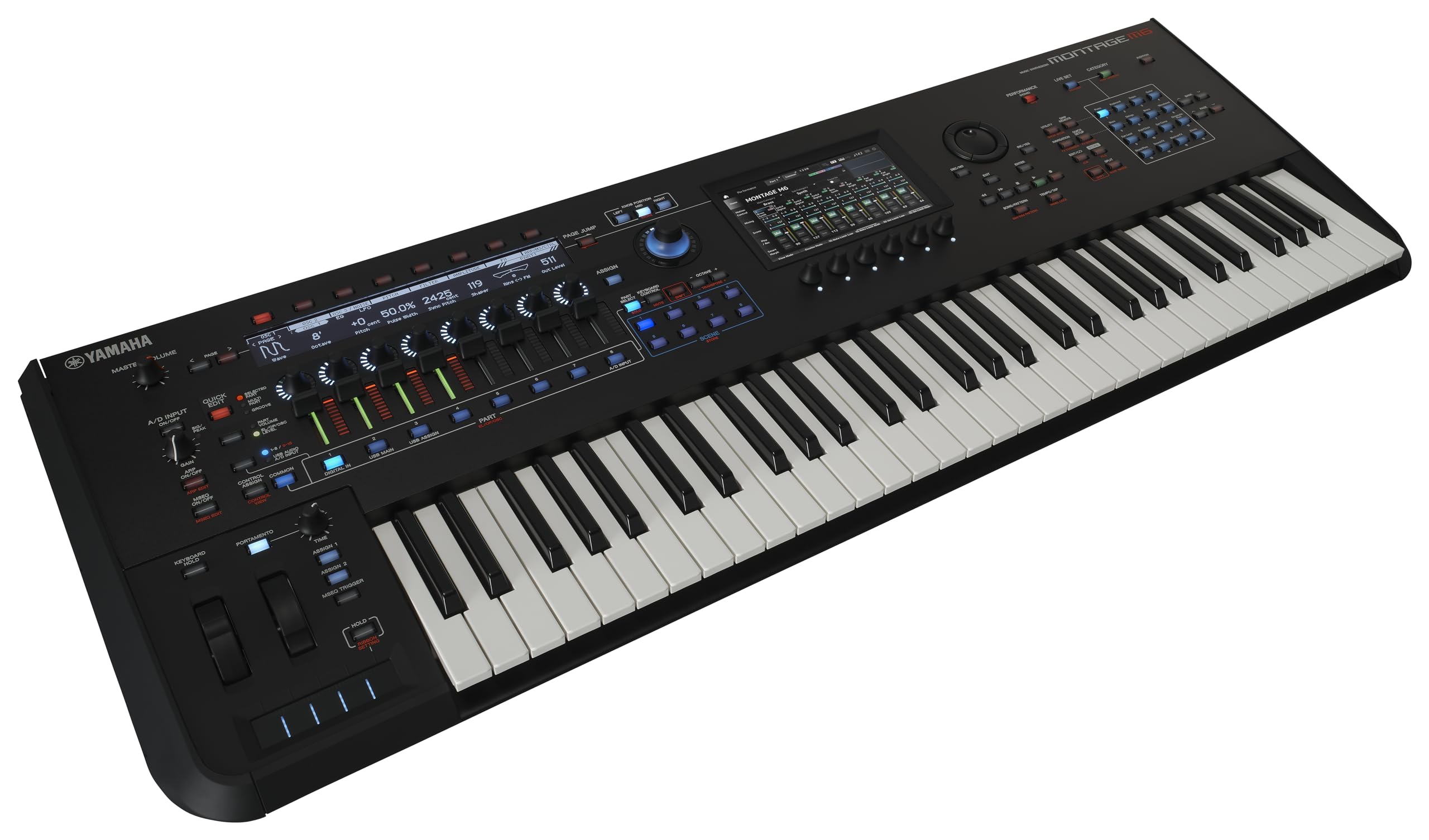 Yamaha Montage M8X 88-Key Flagship Music Synthesizer with GEX action featuring Polyphonic Aftertouch for New Sound Exploration and Expressive Control