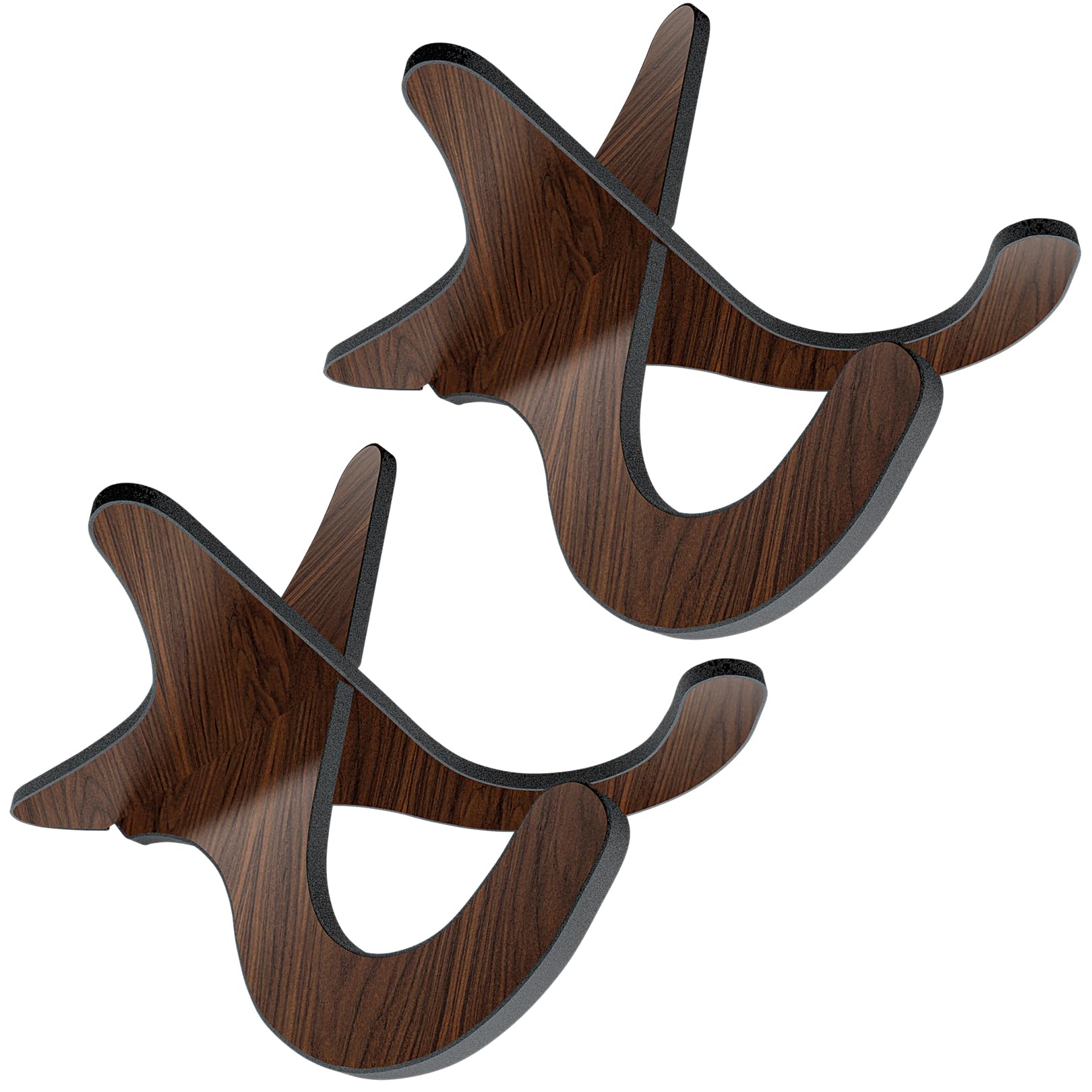 6Pair Wooden Ukulele Stand Violin Mandolin Folding Portable Stand Sapele