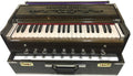 9 Stopper Portable Harmonium Chudidaar Bellow 42 Key 2 Reed Bass Male Backward Coupler Indian Harmonium Professional Harmonium Handmade Musical Instrument Brass