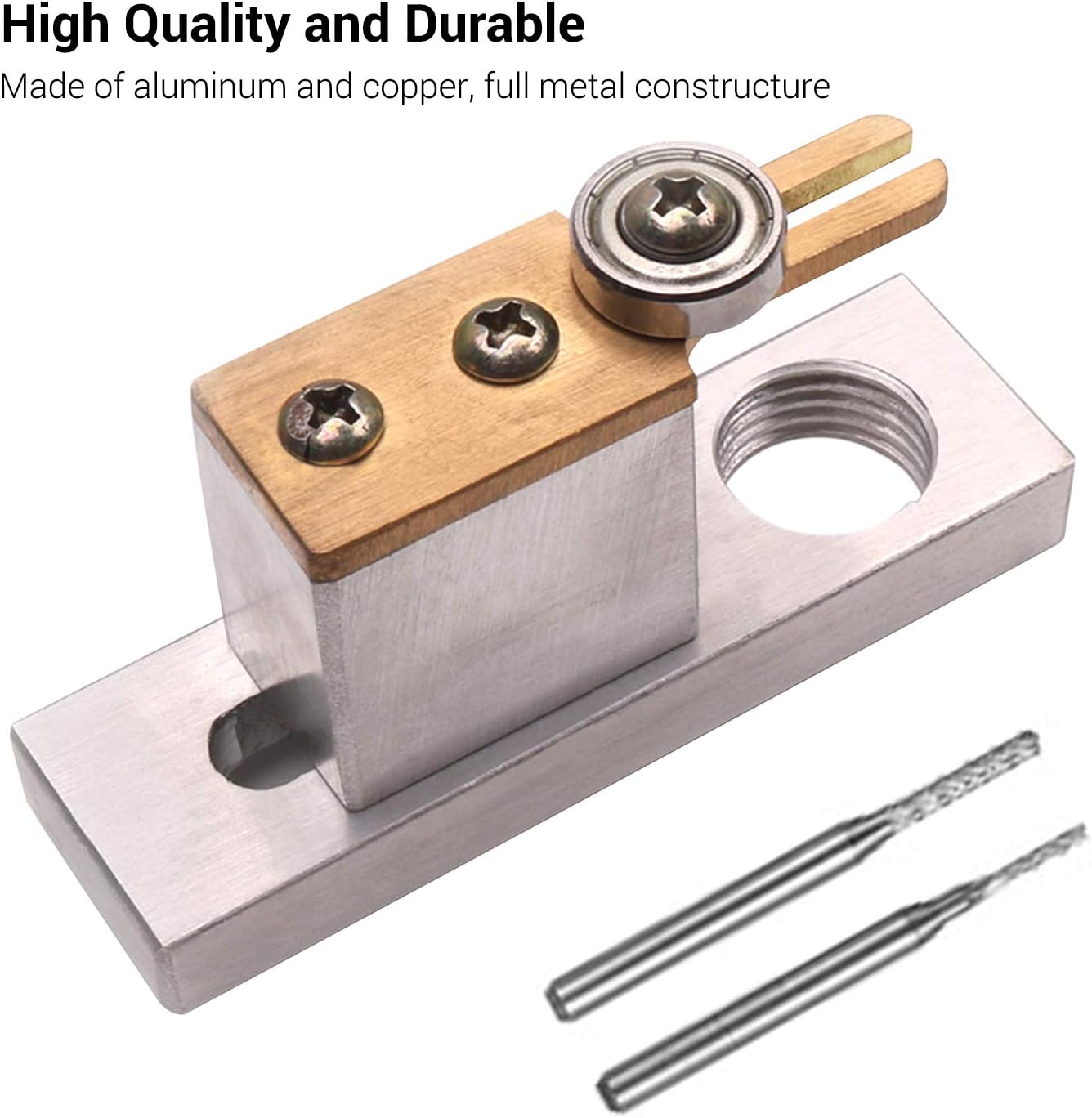 Eujgoov Electric Purfling Groove Cutter Luthier Tool Accessories with Two Miling Cutters, Violin Lining Tools, Suitable for Violins, Violas and Cellos