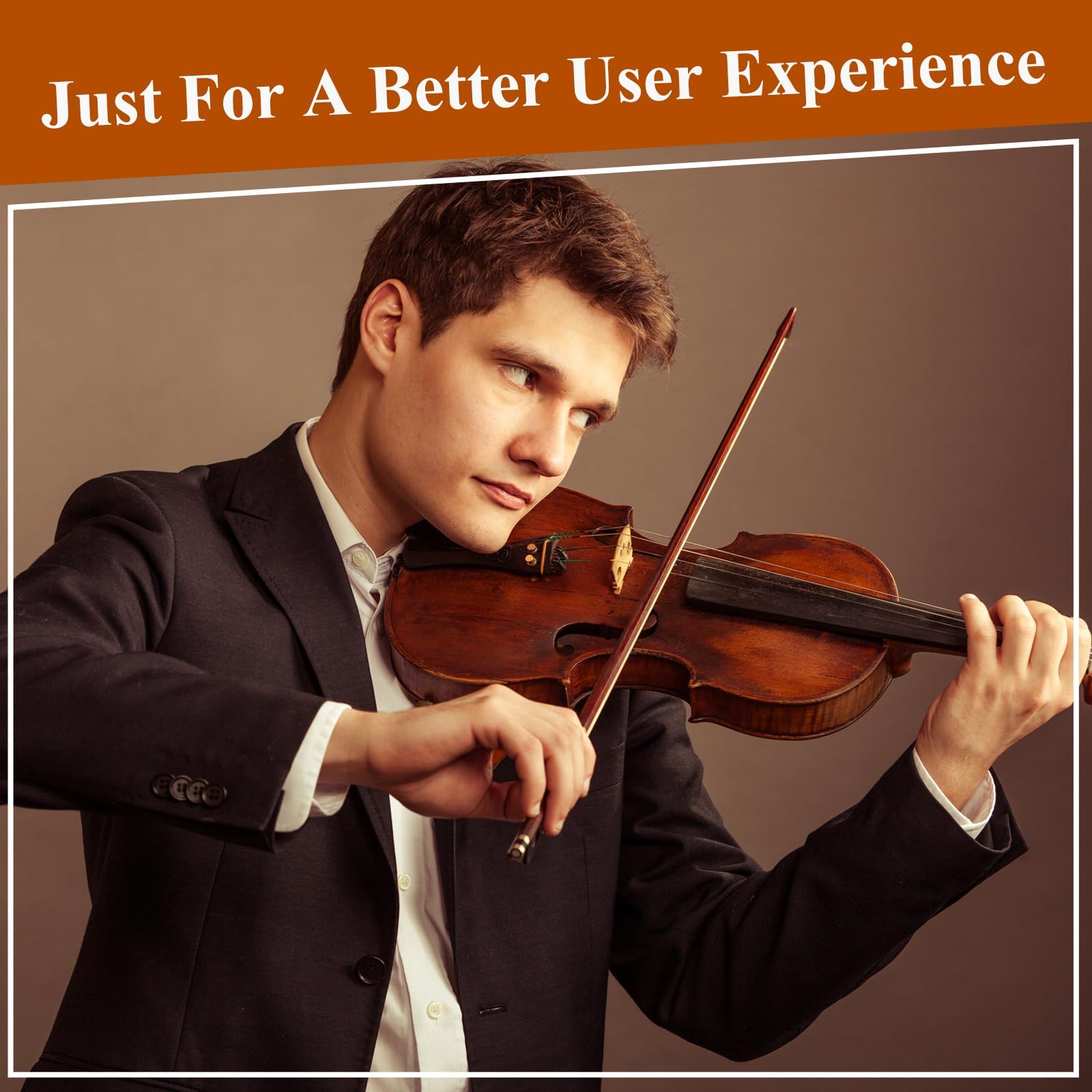 PHOENIX Violin 4/4 Full Size Kit, Violin Fiddle Set for Beginner Adults with Rosewood Bow Extra Strings & Bridge (Entry-level, Full)