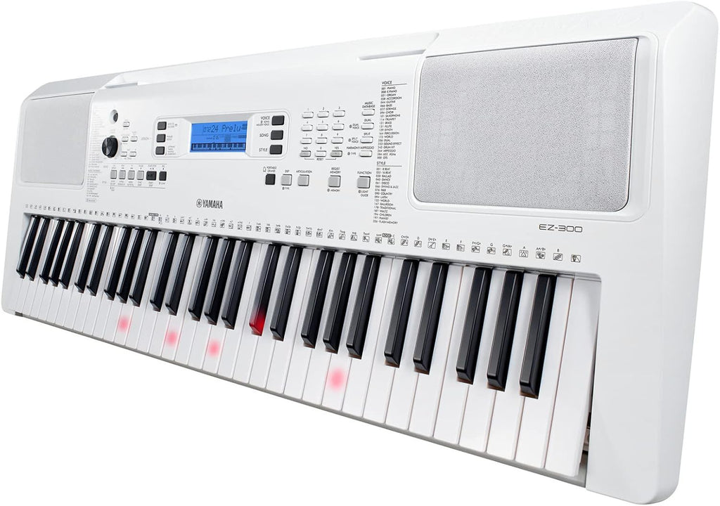 Yamaha EZ300 61-Key Portable Keyboard with Lighted Keys (Power Adapter sold separately)