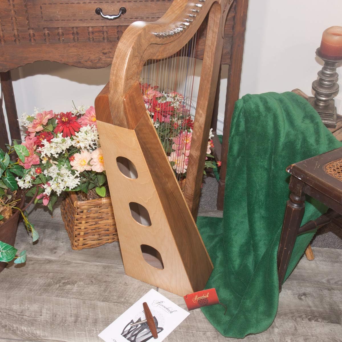 Roosebeck 22-String Parisian Harp w/Full Chelby Levers