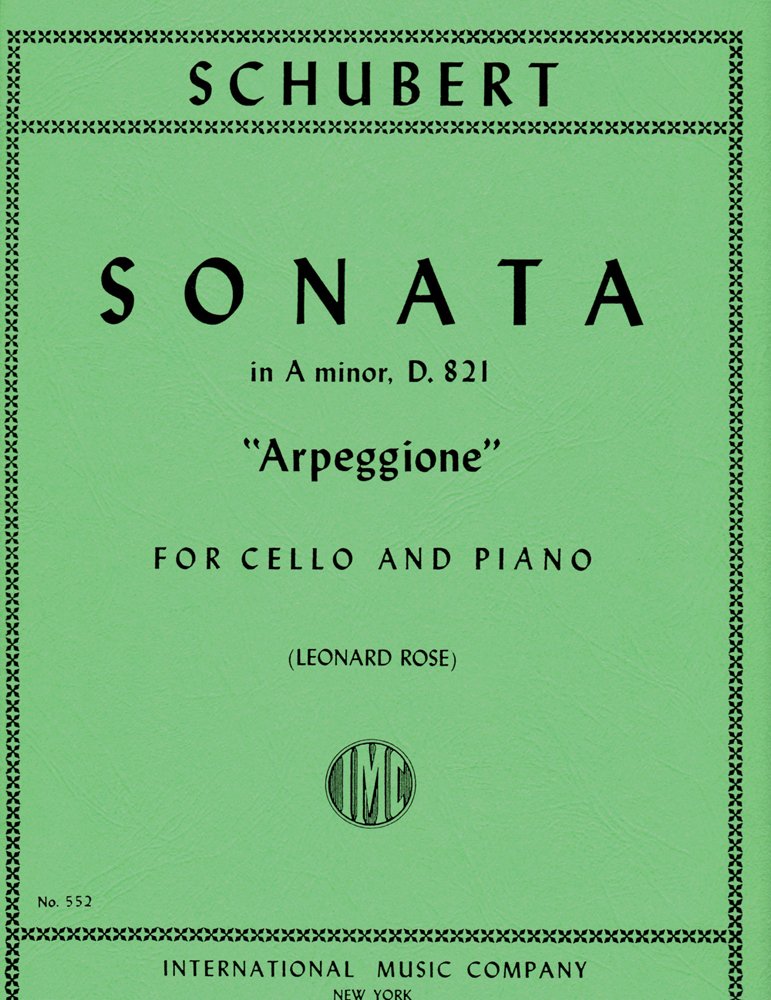 Sonata in A minor "Arpeggione" D. 821 (Rose) for Cello (IMC552)