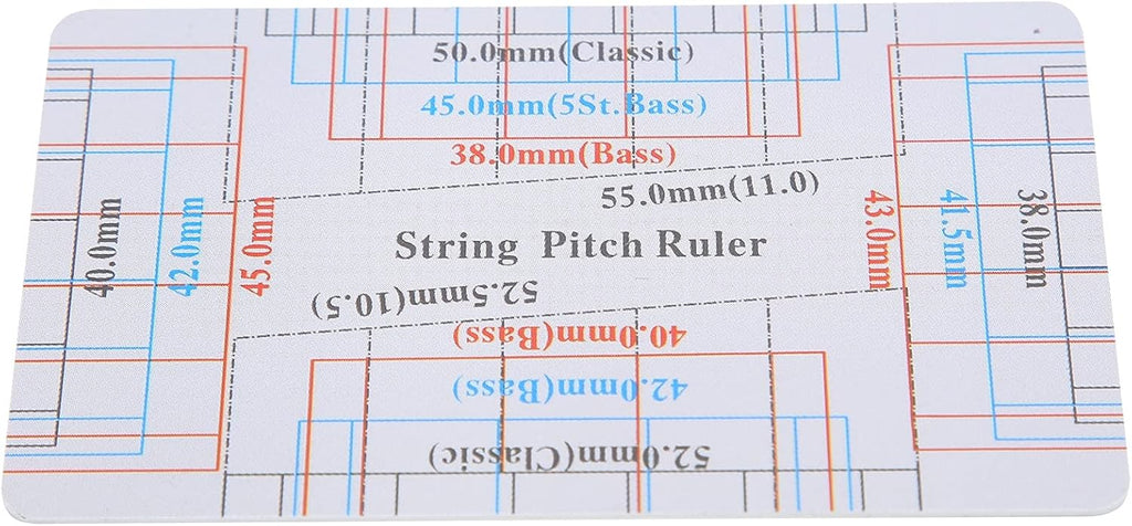 String Action Gauge Ruler Repair Set Up Tool Kit for Electric Bass Acoustic Guitar - Compact and Useful