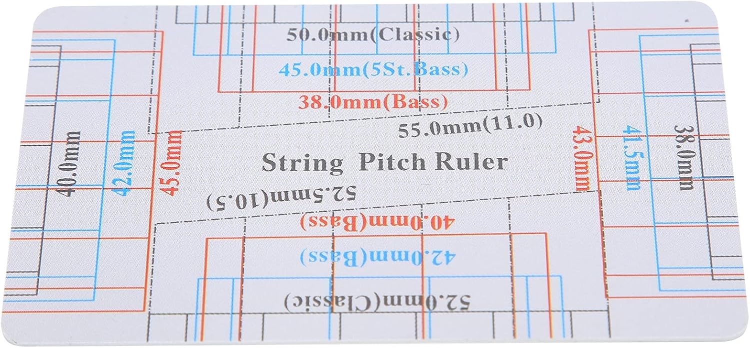 String Action Gauge, Precise Linear Measurement for Bass Electric Acoustic Guitar Repair Tool for Musicians Luthiers DIY Maintenance Setup