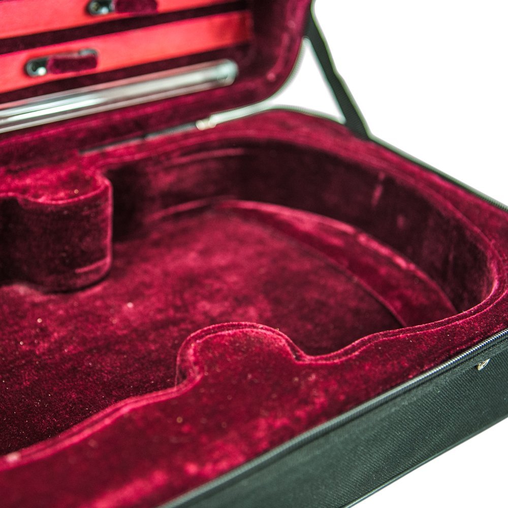 SKY Violin Triangle Case Lightweight 3/4 Size Black Color