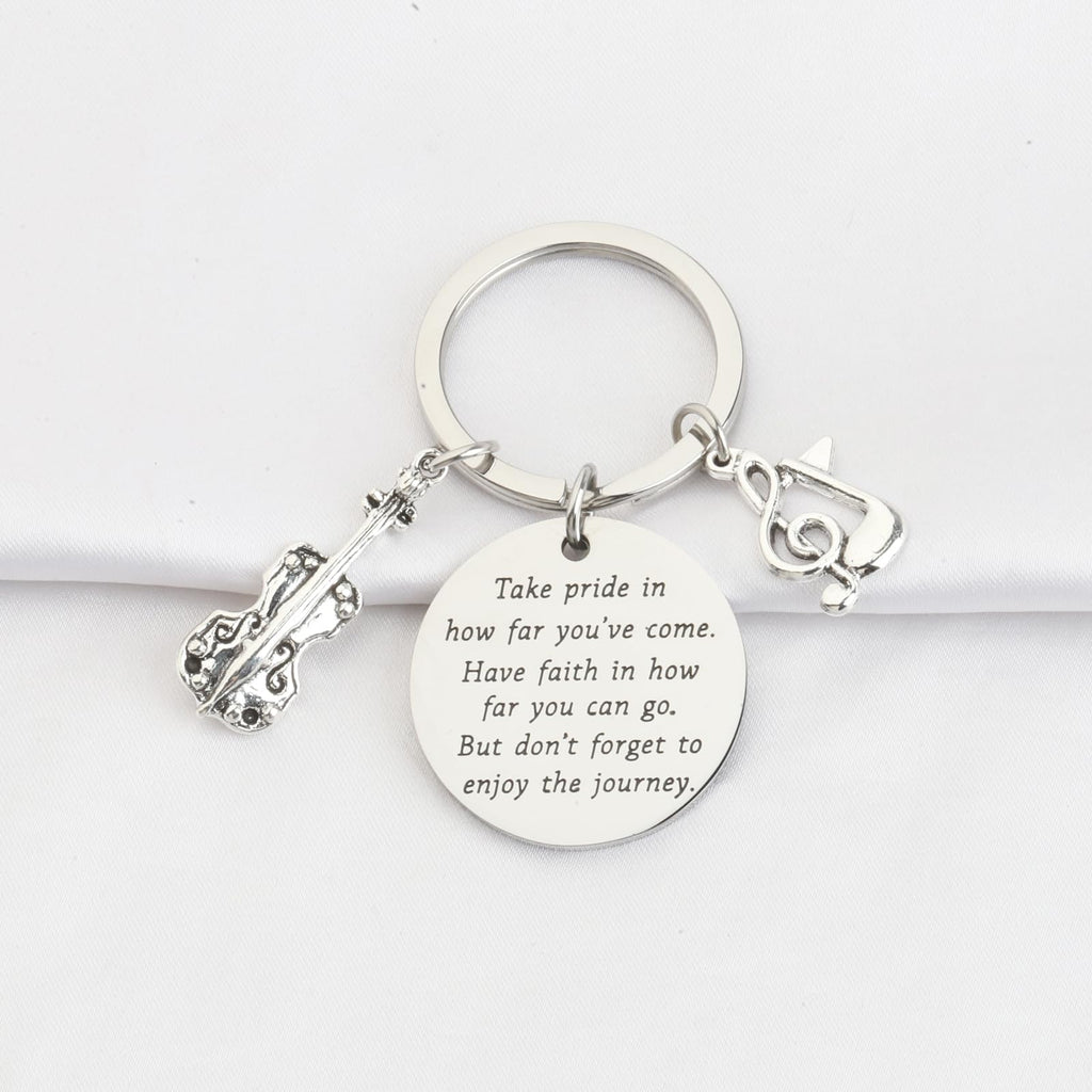 FUSTMW Cello Charm Keychain Cello Music Gift Cello Gifts for Cello Players Keychain Cello Teacher Gifts Cellist Gifts