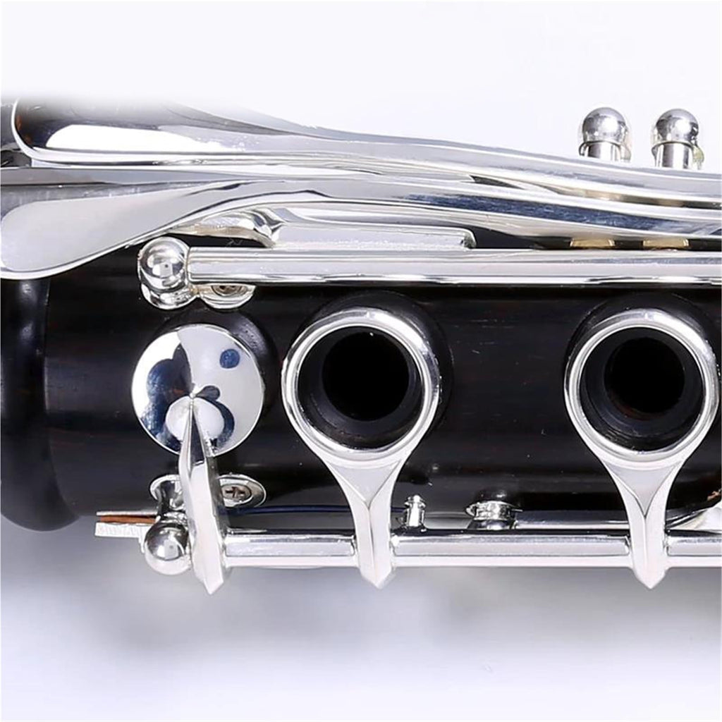 Professional Bb 17 Key Silver Plated Ebony Clarinet 18 Keys Clarinet(18 keys)