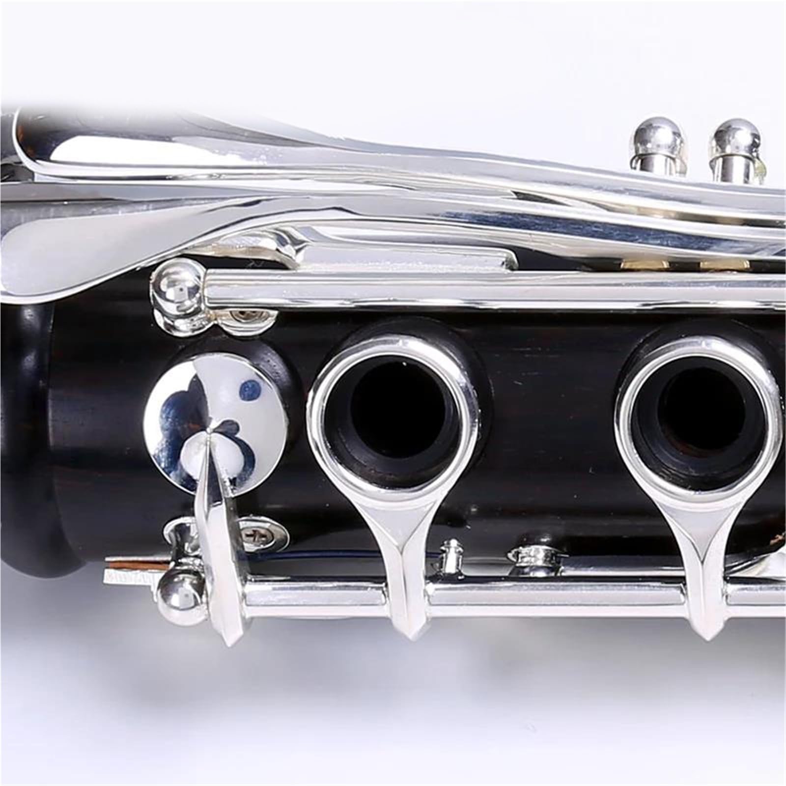 Professional Bb 17 Key Silver Plated Ebony Clarinet 18 Keys Clarinet(18 keys)