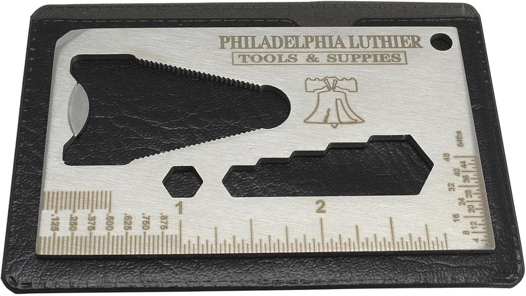 String Action Height Gauge - Guitar Pocket Multi Tool - multi spanner wrench, ruler, electric, acoustic, bass, uke