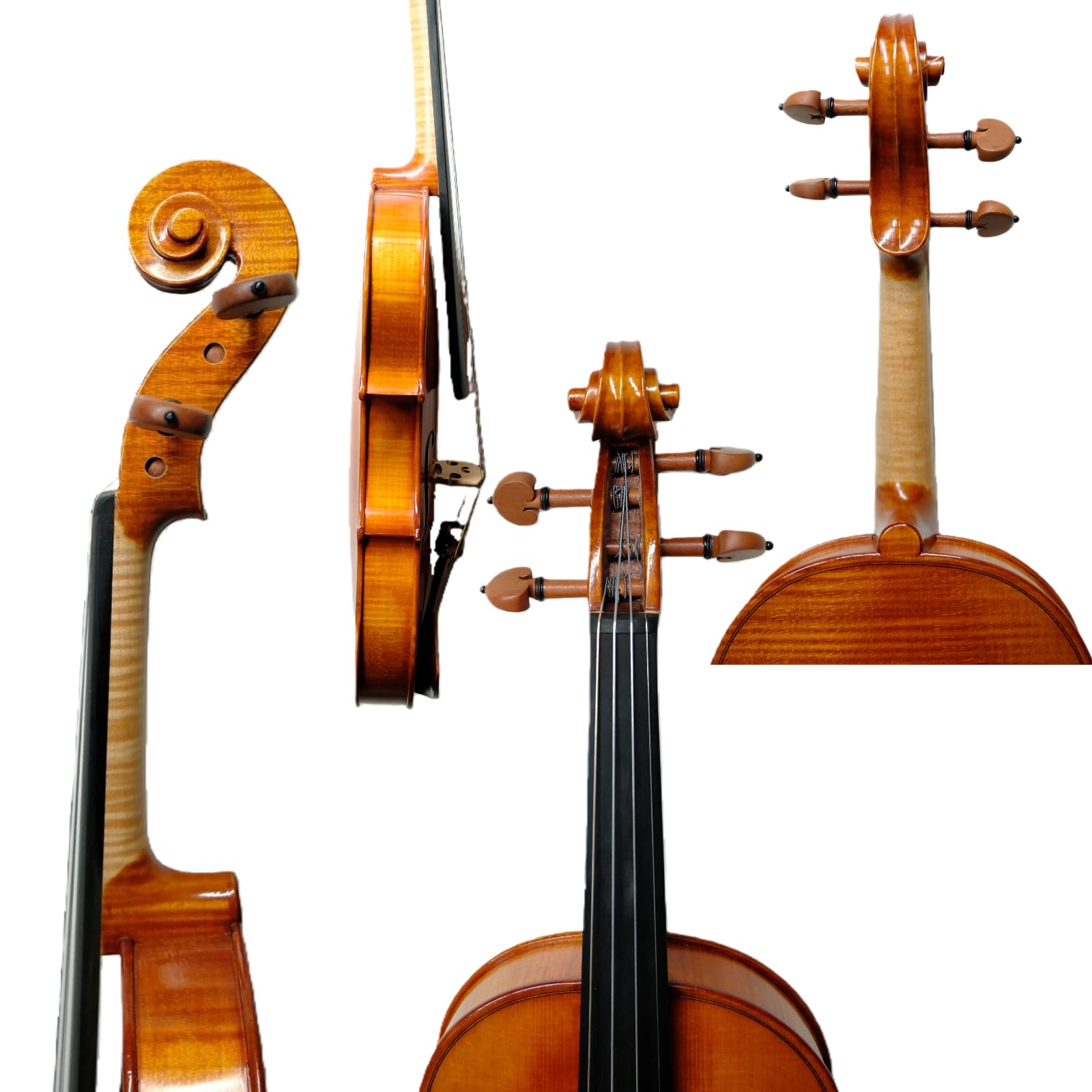 Master 4/4 Full-Size Violin | Hand-Varnished with 20+ Year Aged Italian Spruce & Bosnian Maple | Professional Orchestra Instrument for Professional soloists and session players (VIO1328)