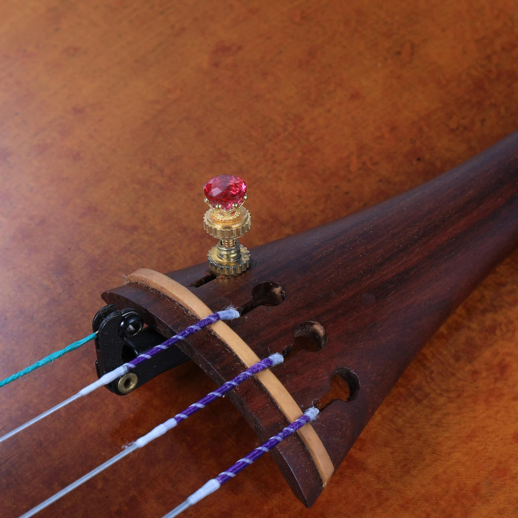 Handmade Creative Violin Fine Tuning Violin Tuners Violin Screw Violin String Adjusters for 3/4 4/4 Violins (20-Sapphire) Fiddle Fine Tuner