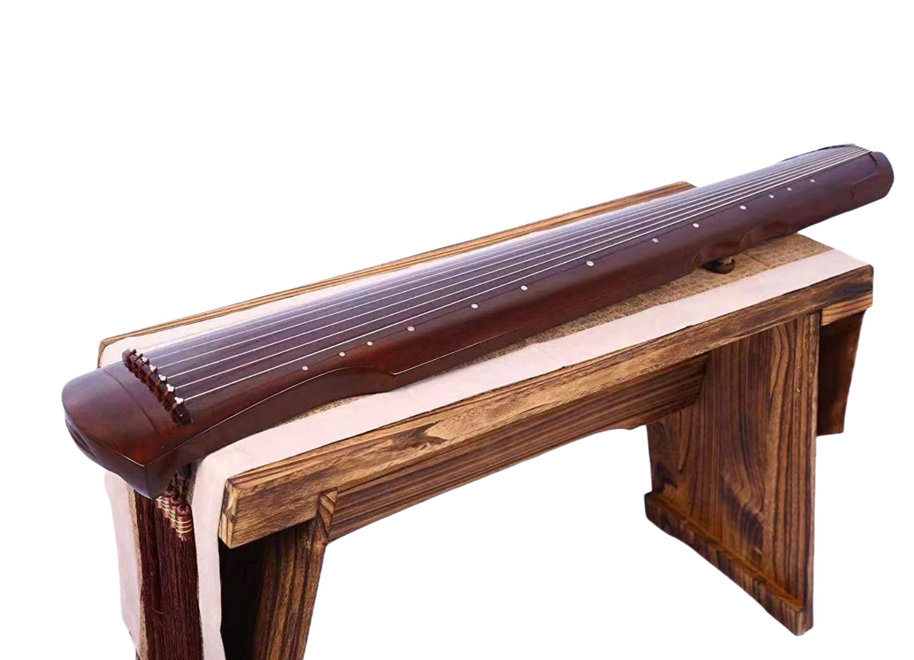 LANDTOM High Level 60+ Years Fir Wood Guqin (Gelatinum Cornus cervis/Lu Jiao Shuang Antler Frost included) for Beginner and Intermediates