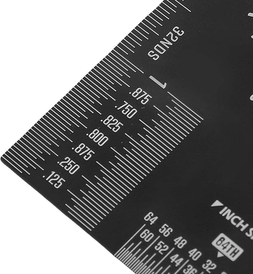 Alomejor String Action Gauge Ruler, Metric and SAE Measurement Scale, String Height Tool for Musical Instruments