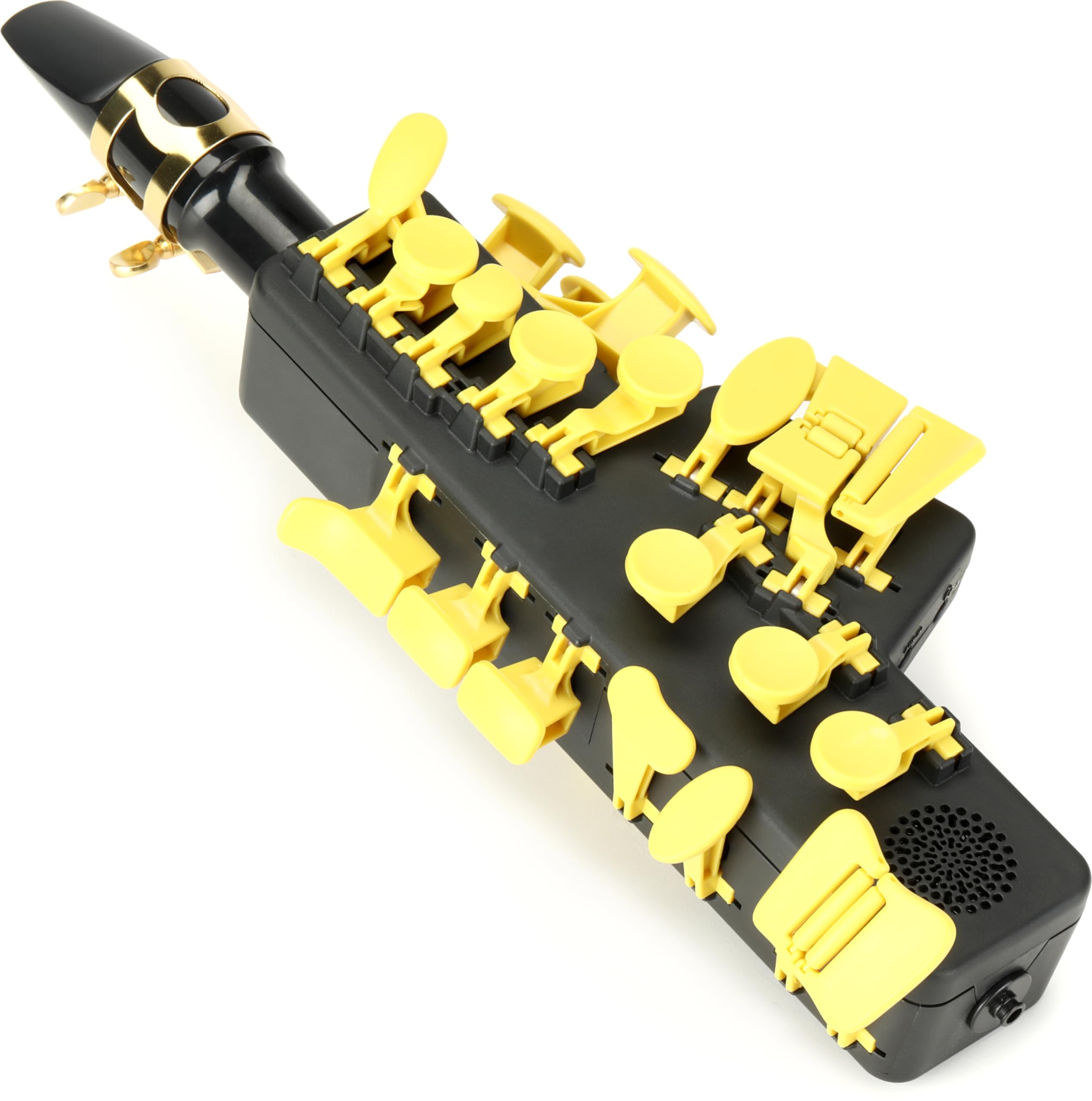 Travel Sax 2 (Black) – Compact Digital Saxophone for Silent Practice Anywhere | Lightweight Electronic Sax with Real Alto Mouthpiece, Built-in Speaker, Bluetooth MIDI/Audio, USB-C, 70+ Internal