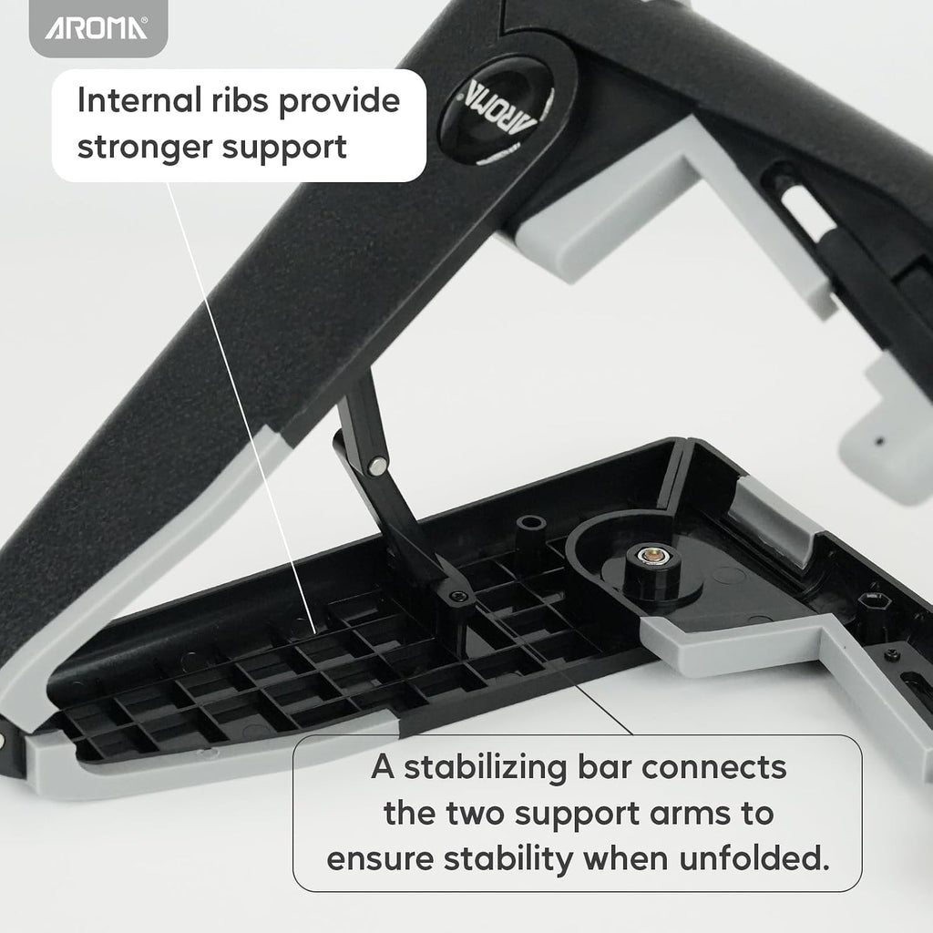 AROMA Ukulele Stand for Ukulele Mandolin Violin Small Instruments Folding Adjustable A-Frame Holder
