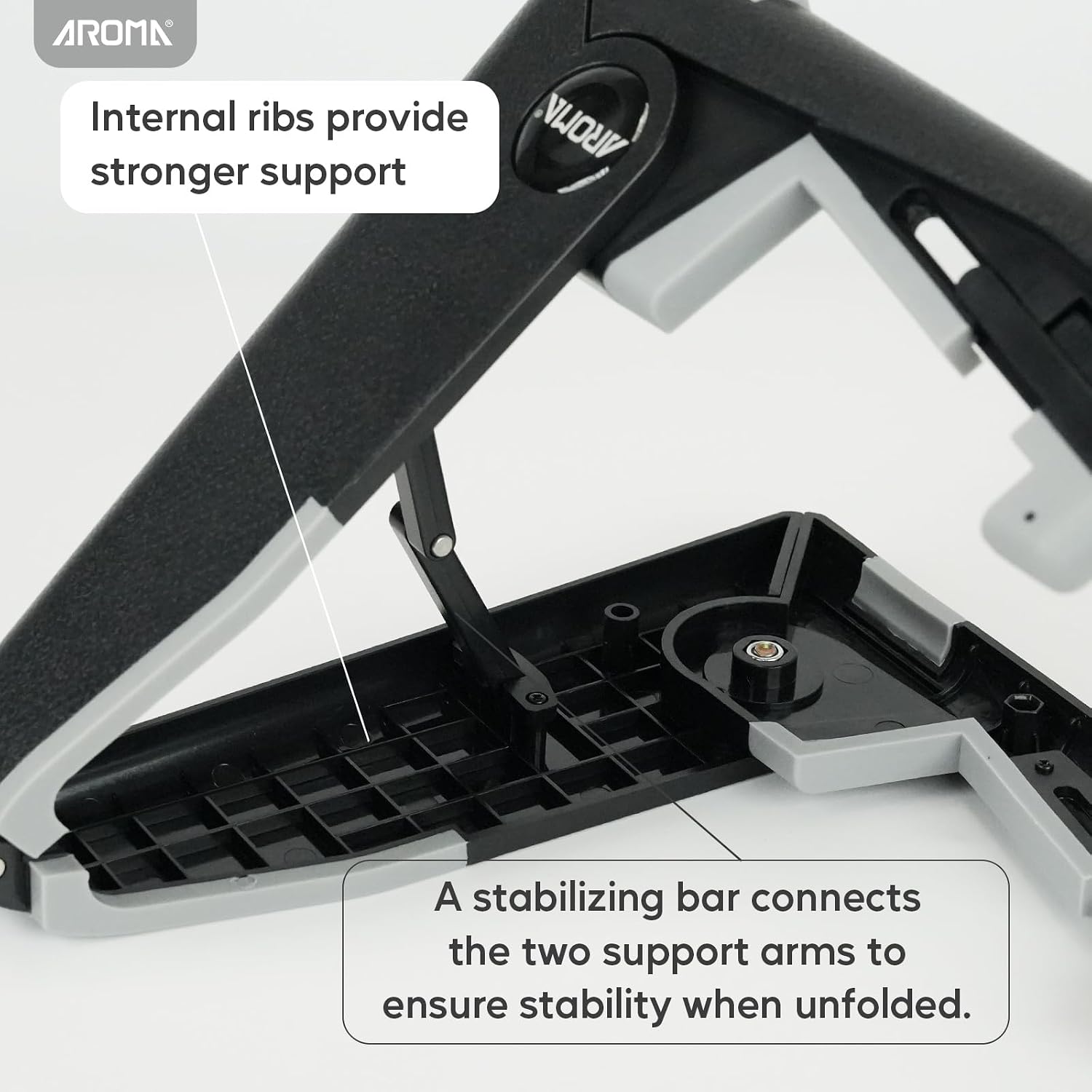 AROMA Ukulele Stand for Ukulele Mandolin Violin Small Instruments Folding Adjustable A-Frame Holder