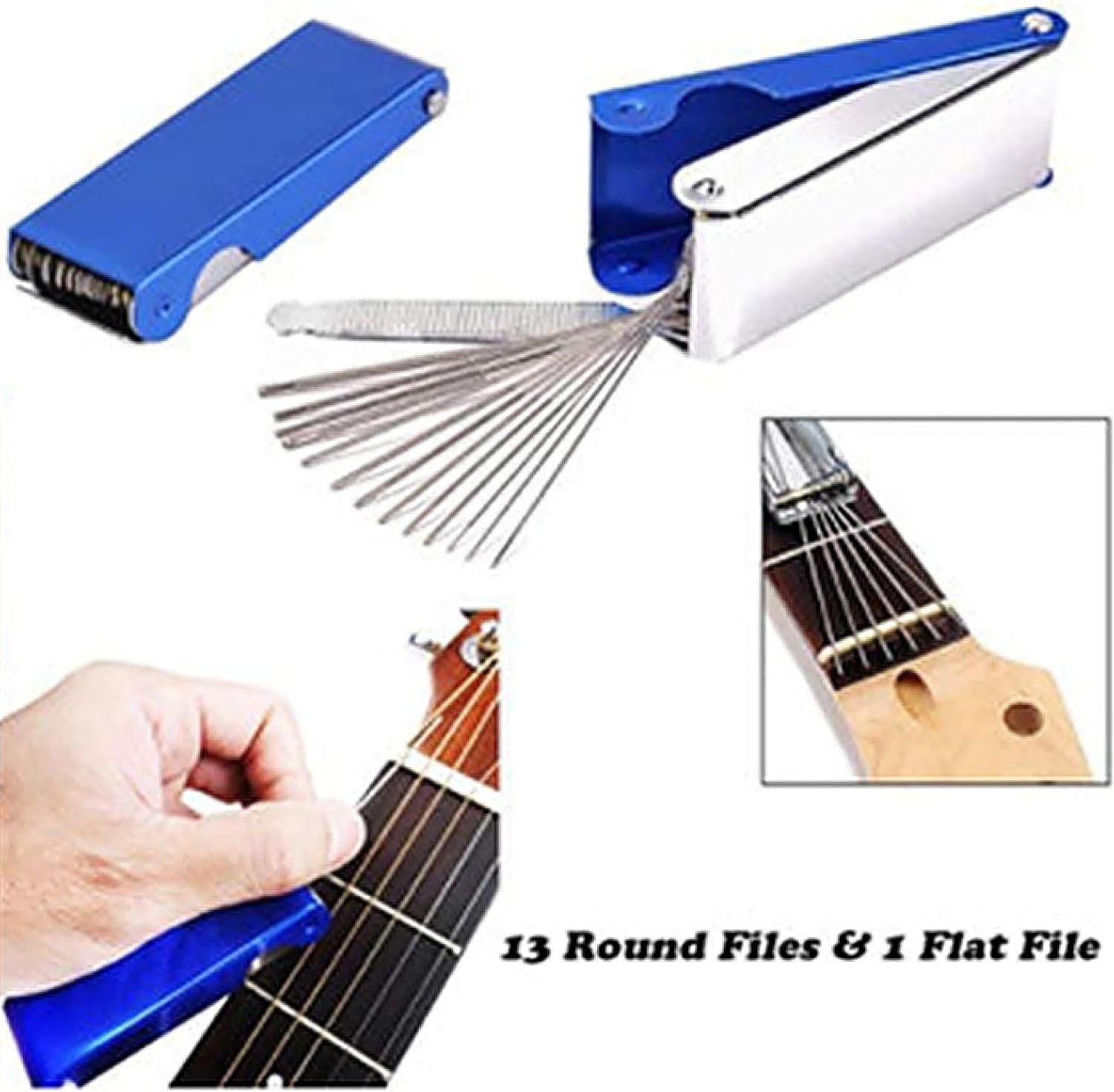 25Pcs Guitar Setup Kits Guitar Repairing Maintenance Tool with String Action Ruler Gauge Measuring Tool Wrench Enduring Repairing Maintenance