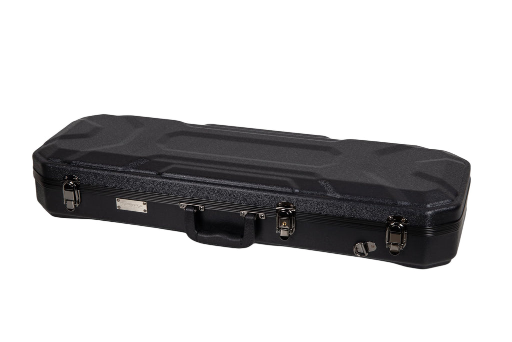 Crossrock Shaped Violin Case for 4/4 Full-Size Violin | Interior Accessory Compartment, 2 Bow Holders, Security Lock, Detachable Shoulder Straps - Black (CRA880VFBK)