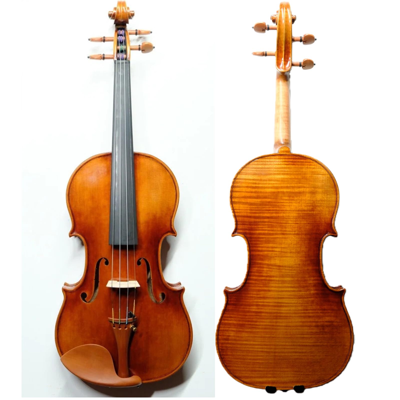Master 4/4 Full-Size Violin | Hand-Varnished with 20+ Year Aged Italian Spruce & Bosnian Maple | Professional Orchestra Instrument for Professional soloists and session players (VIO1328)