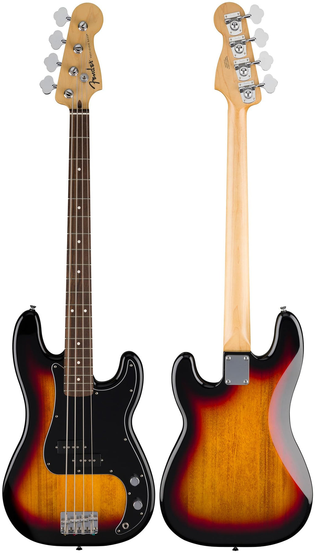 Fender Standard Jazz Bass - Olympic White Bundle with Strap, Guitar Cleaning Kit and Austin Bazaar Instructional Video