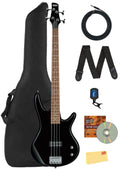 Ibanez GSR205B SR Gio 5-String Bass Guitar - Walnut Flat Bundle with Gig Bag, Tuner, Strap, Cable, Austin Bazaar Instructional DVD, and Polishing Cloth