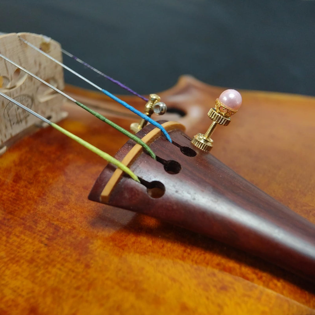 Handmade Creative Violin Fine Tuning Violin Tuners Violin Screw Violin String Adjusters for 3/4 4/4 Violins (20-Sapphire) Fiddle Fine Tuner