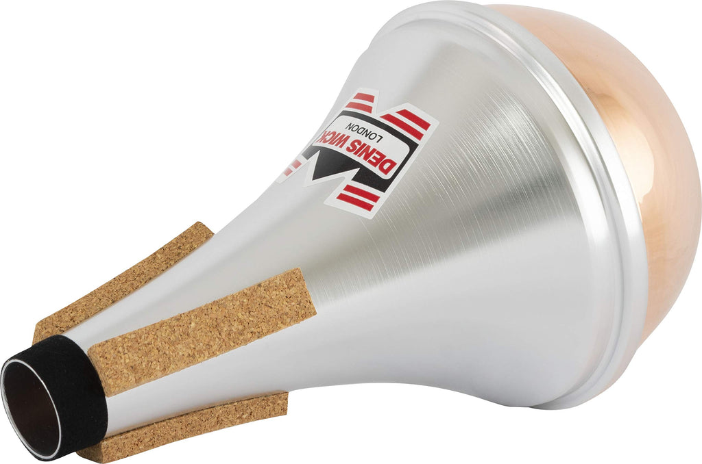 Denis Wick Straight Mute for Trumpet or Cornet, 5504 - Hand-Spun Aluminum Mute with Natural Cork - Brilliant Tone, Reliable Intonation & Tight-Bell Fit for Performance - 6.1 x 3.4 x 3.4 In, 2.26 oz