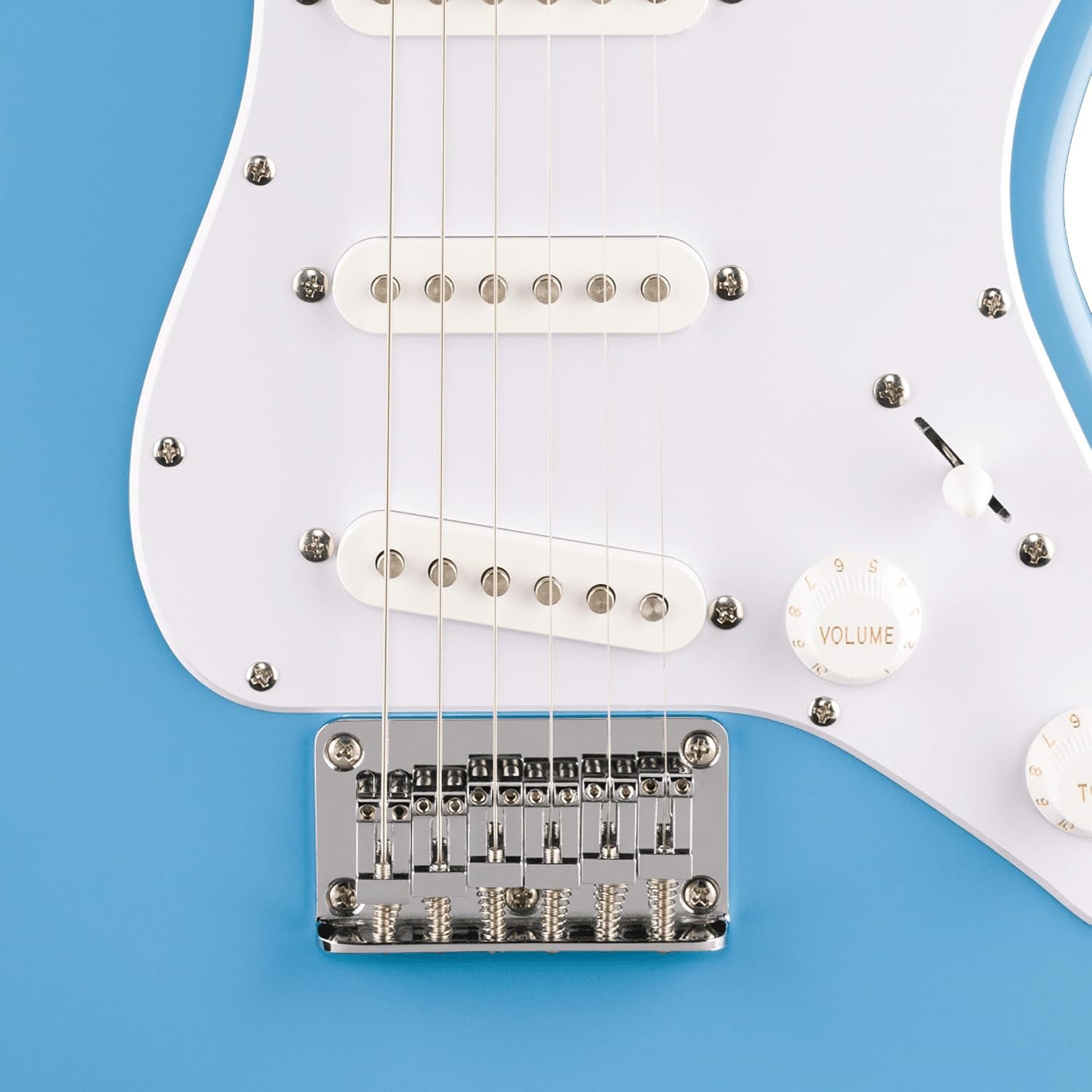 Fender Squier Mini Stratocaster Electric Guitar - California Blue Bundle with Amplifier, Instrument Cable, Tuner, Strap, Picks, and Austin Bazaar Instructional DVD