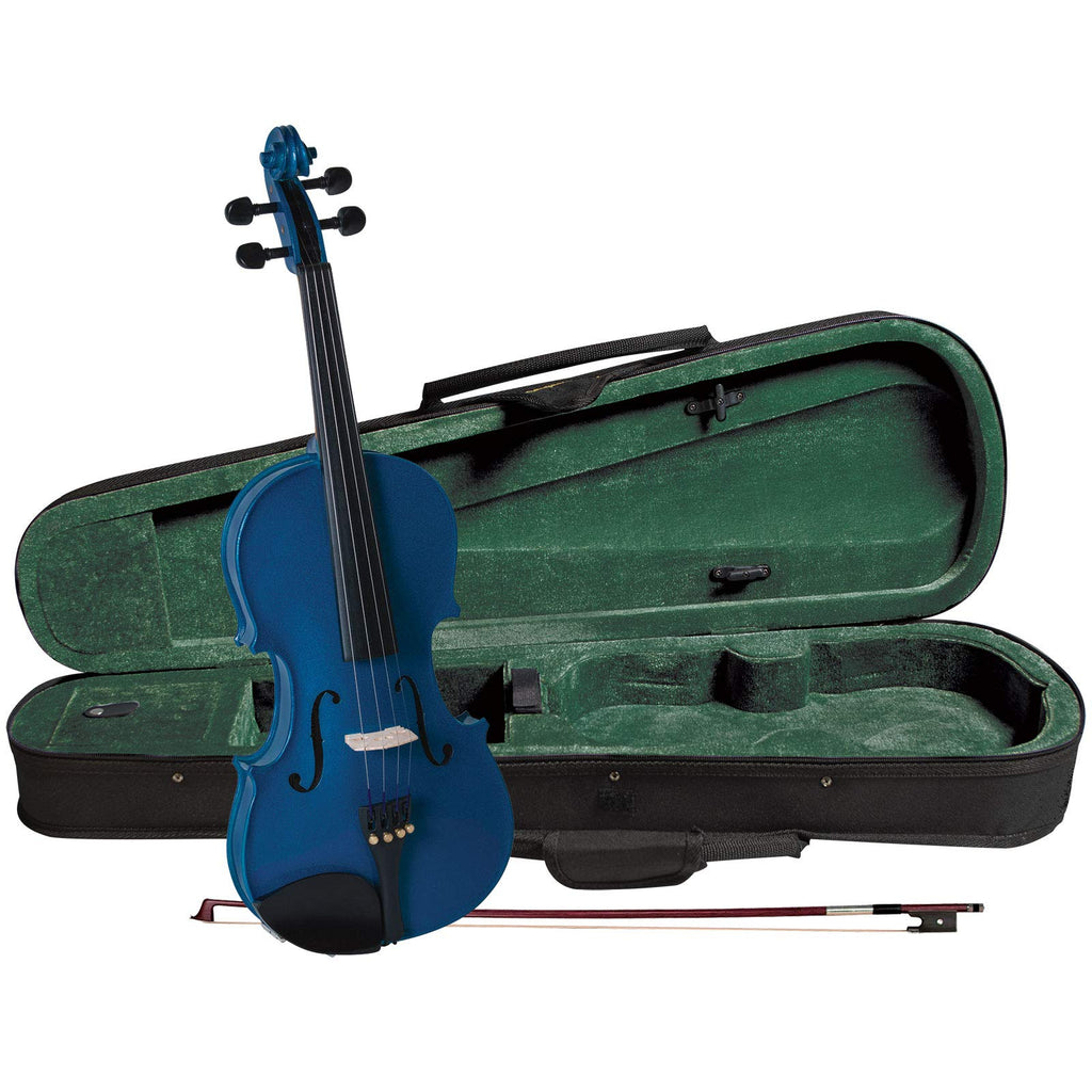 Cremona SV-75 Premier Novice Violin Outfit – 1/8 Size – Hand-Carved Spruce & Maple, Prelude Strings, Fine Tuners, Kaufman-Style Chinrest, Right-Handed