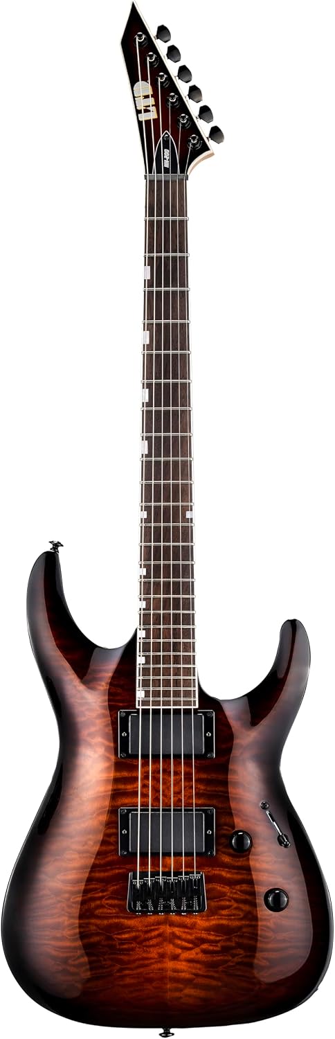 ESP LTD MH-200HT Electric Guitar, Dark Brown Sunburst