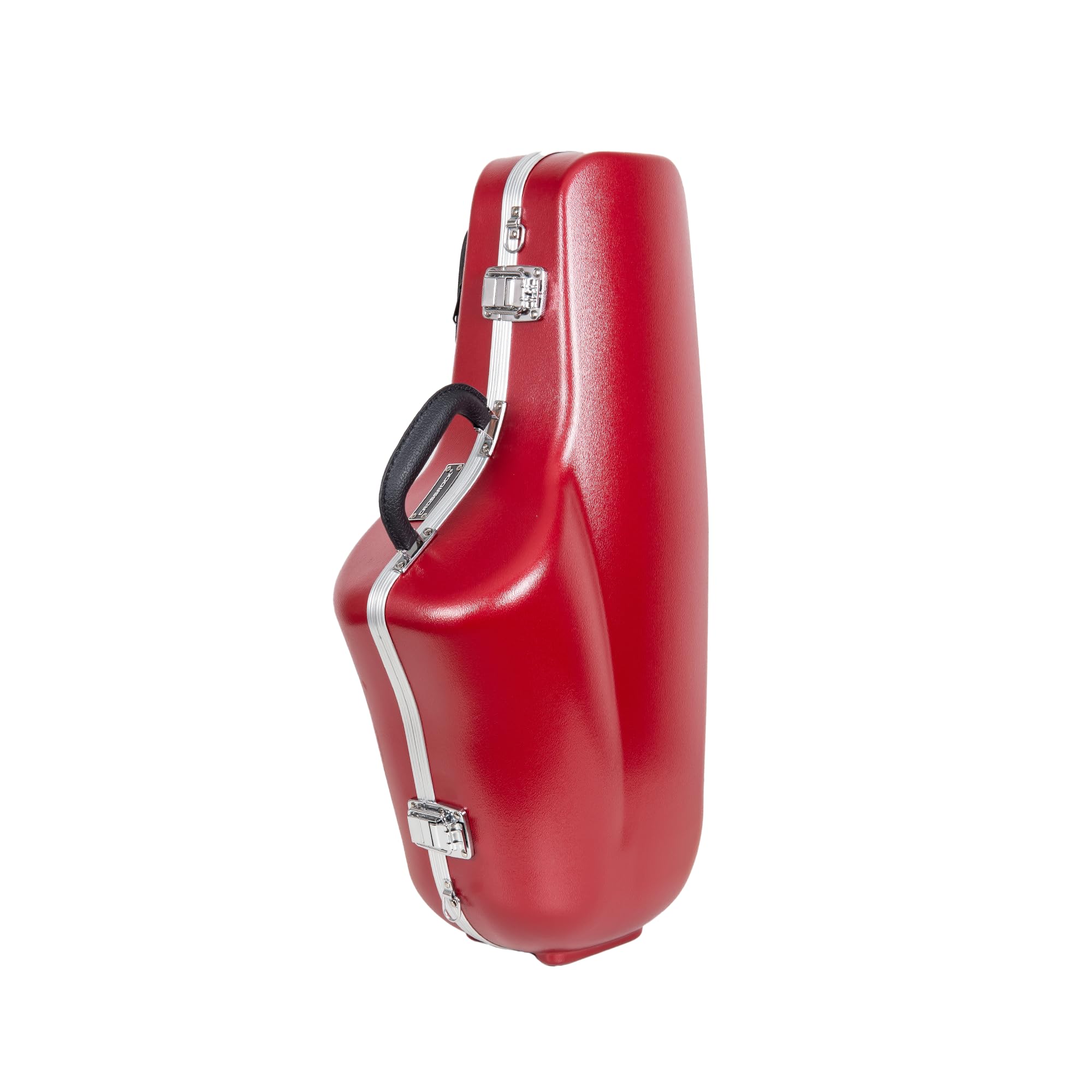 Crossrock ABS Trumpet Case for Bb Horn | Red Finish, Black Velvet Interior, Security Lock, Metal Feet & Detachable Strap