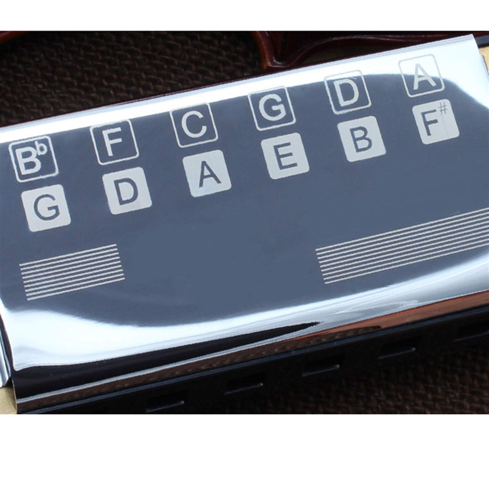 Bass Harmonica Pocket Ensemble Orchestral Harmonica 12 Holes Harp Mouth Organ Musical Instruments for Beginners
