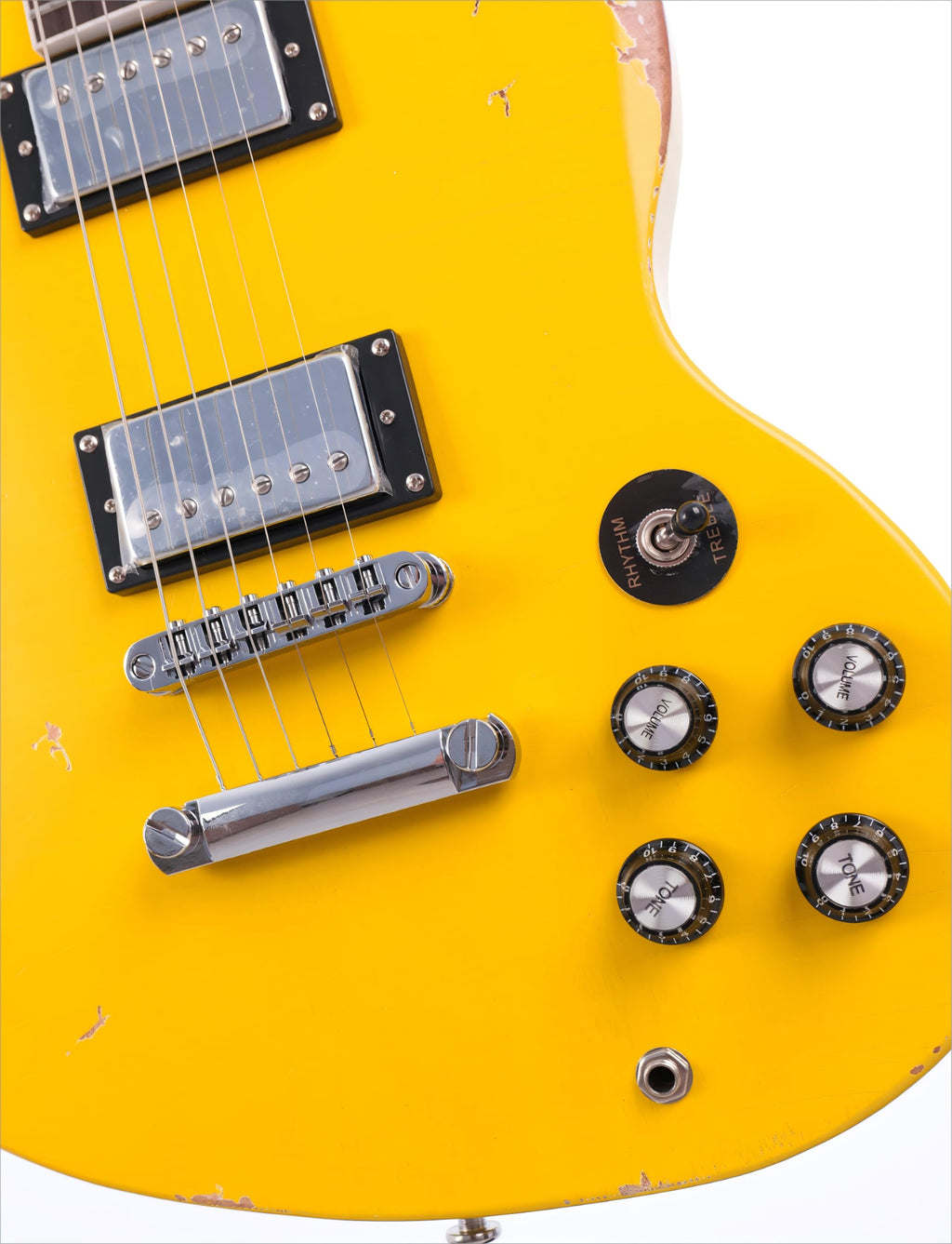 KGD Relic Electric Guitar,Solid Body Electric Guitar With Mahogany Body and Neck,Rosewood Fingerboard,Bone Nut,SG style 6-String Guitar,Professional/Electric Guitars for Adults