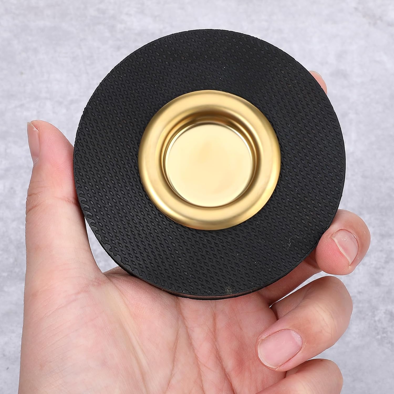 Cello Endpin Anchor Stopper, The Original Slipstop Endpin Rest for Cello, Rock Stop for Cellos Black Cellos Anti-slip Mat with Reinforced Brass Base for Practice Performance