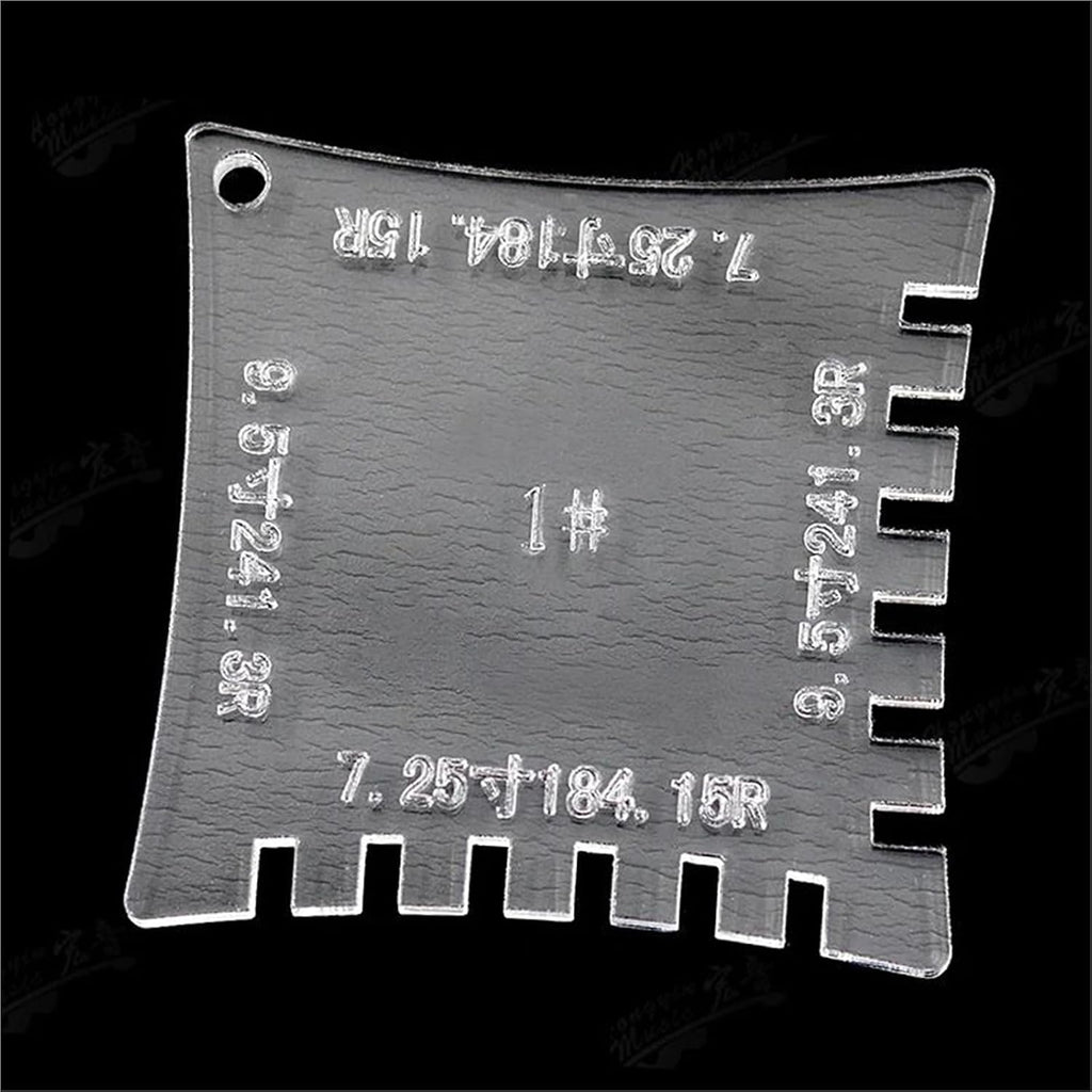 Guitar Fretboard Measuring Ruler Repair Tool Made Of Transparent Acrylic Material Guitar Luthier Tools Set