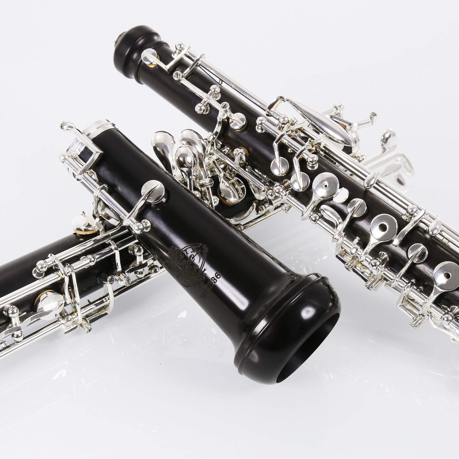 Rochix Oboe Professional Performance Level RHG13 Redwood Body Gold Plated Semi Automatic C Tone with 2 Reeds,1 Cleaning Cloth,1 Oboe Swab,1 Thumb Rest,1 Case and More