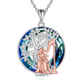 YFN Tree of Life Necklace Sterling Silver Crystal Jewelry Graduation Birthday Gifts for Women