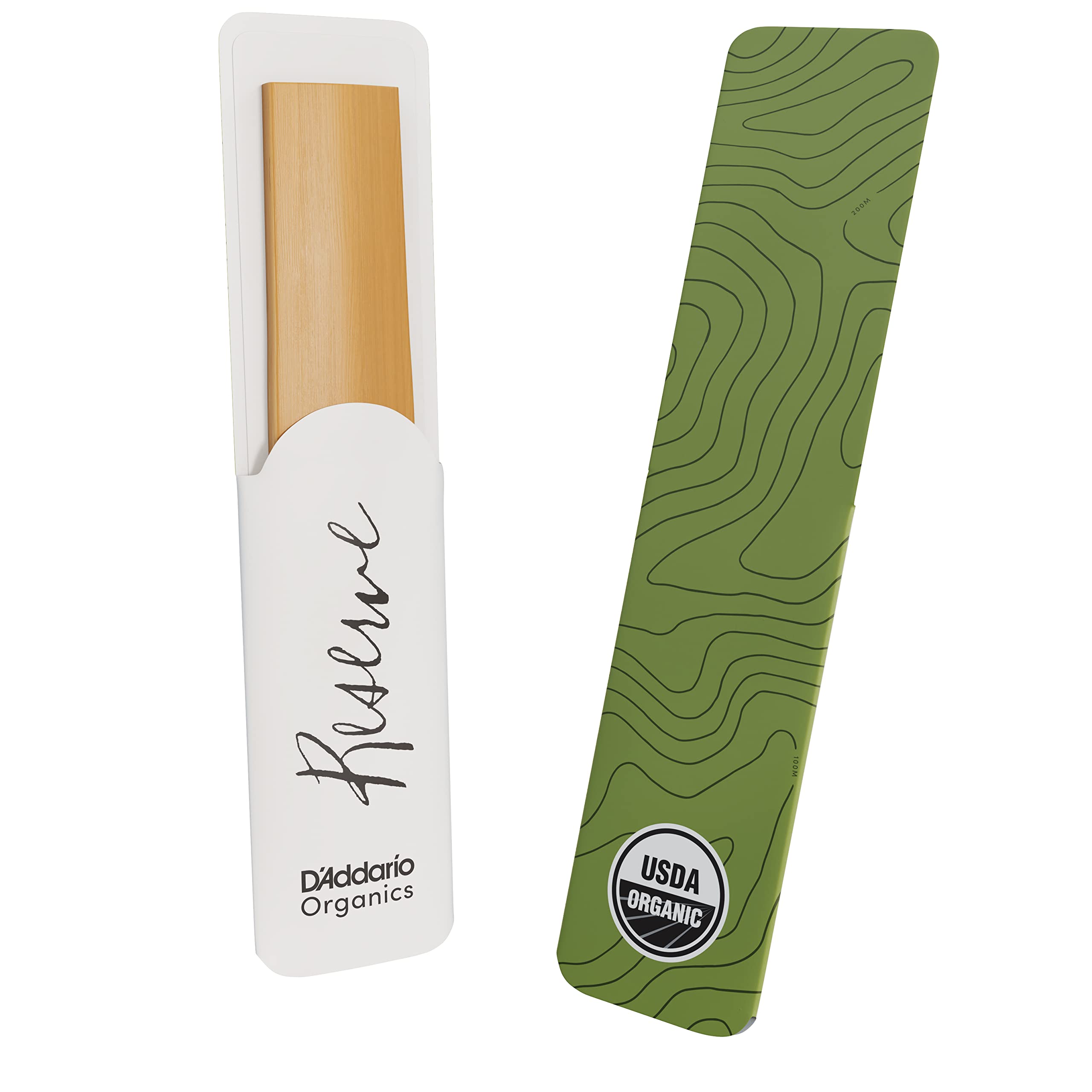 D'Addario Organic Reserve Tenor Saxophone Reeds - Sax Reeds - Individually Sealed - 2.0 Strength, 5 Pack