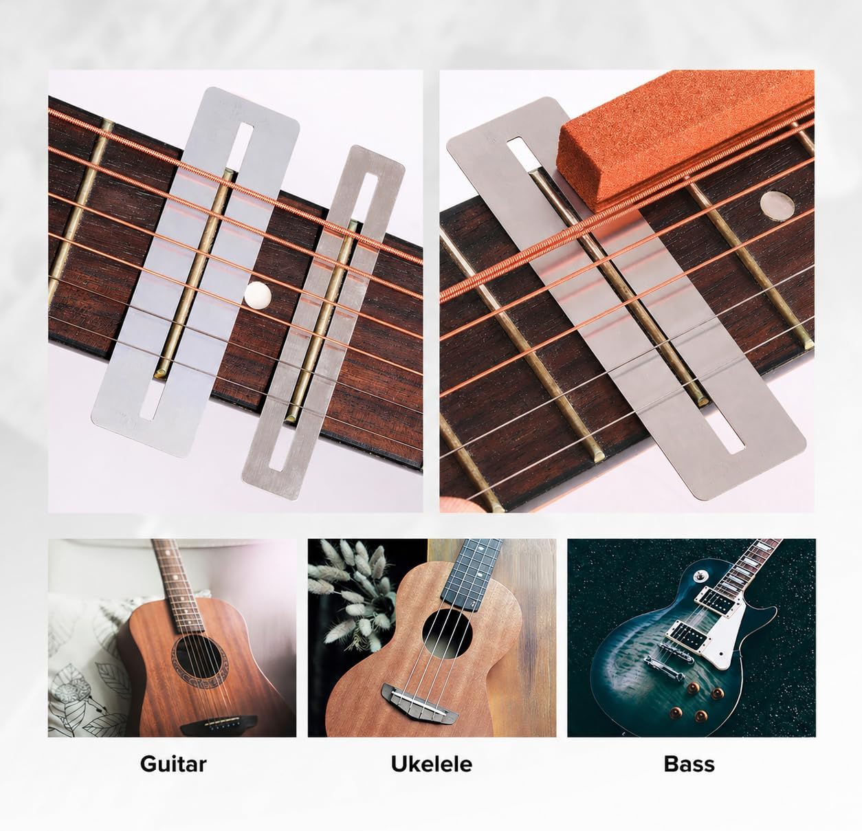MIFOGE 45Pcs Guitar Repairing Maintenance Tool Kit with Carry Bag Large Care Set of Tools For Acoustic Guitar Electric guitar Ukulele Bass Banjo,Perfect Gift for Music or String Instrument Enthusiast