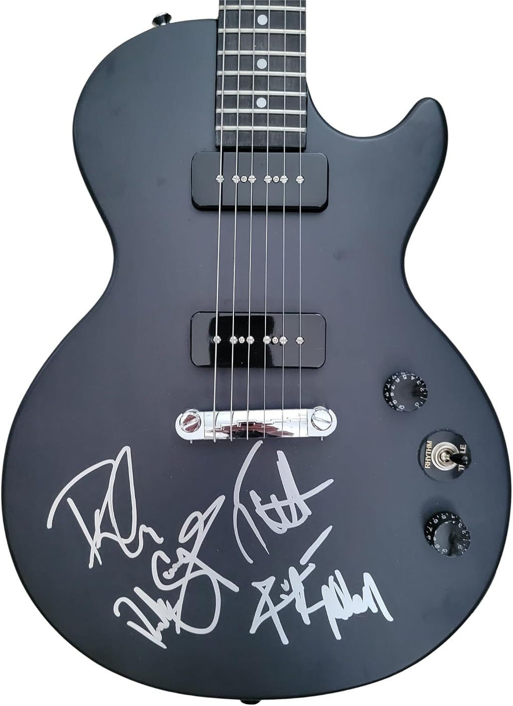 Joe Elliott Rick Savage Phil Collen Rick Allen Signed Les Paul Electric Guitar COA Proof Autographed Def Leppard Band..