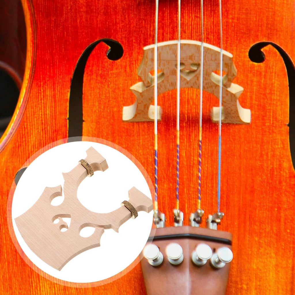 Kisangel Adjustable Maple Cello Bridge for 3/4 Cello with Low and Tall European Bridge Options Durable Instrument Accessory for School Orchestras Practice and Performance