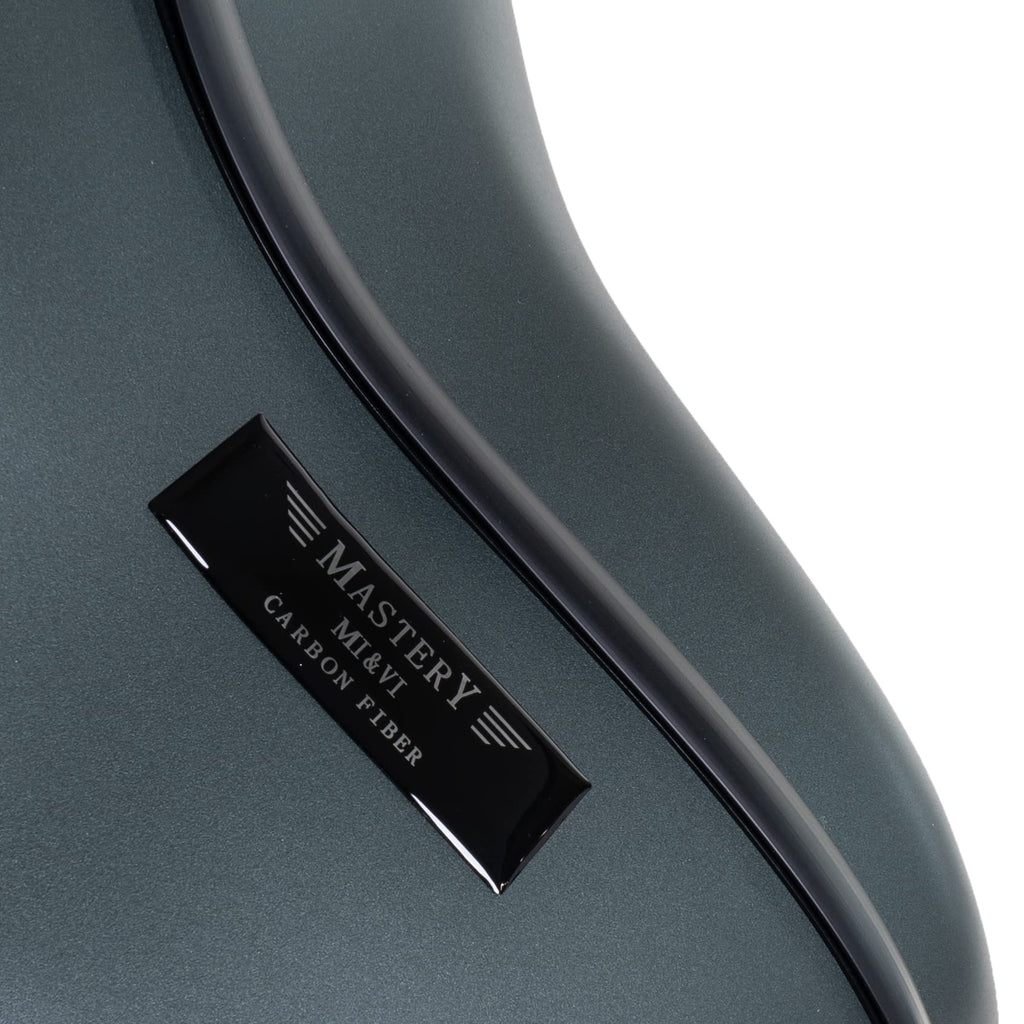 MI&VI CC-9001 Pure 100% Carbon Fiber Cello Case (Full Size) 4/4 with Wheels | Carry Straps | 8lb Lightweight | Tough Shell (3K Blue)