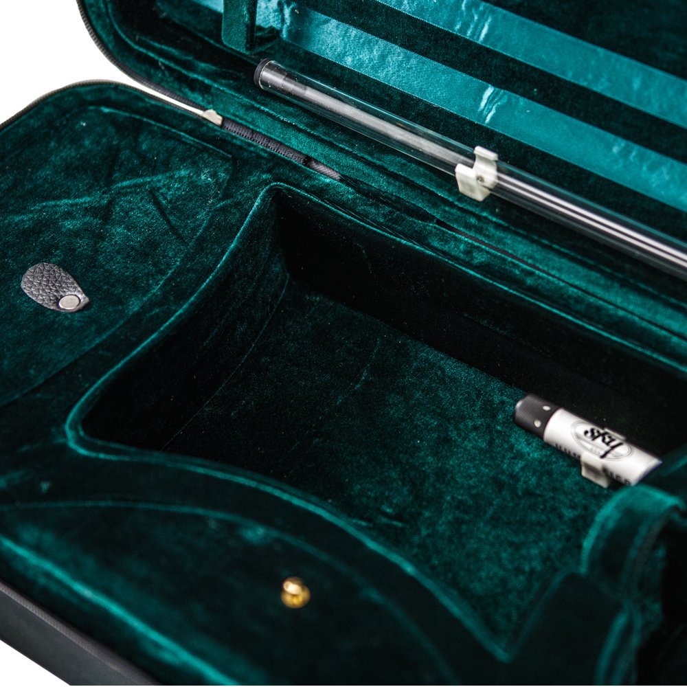SKY Violin Triangle Case Lightweight 3/4 Size Black Color