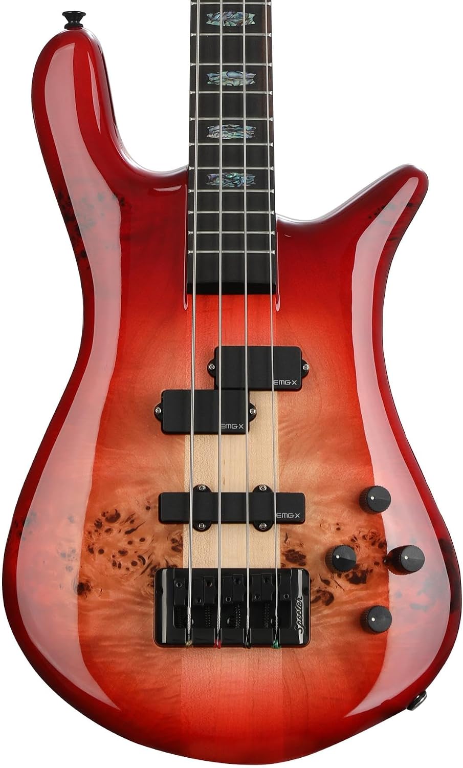 Spector Euro 4 CST Electric Bass Guitar - Natural Red Burst