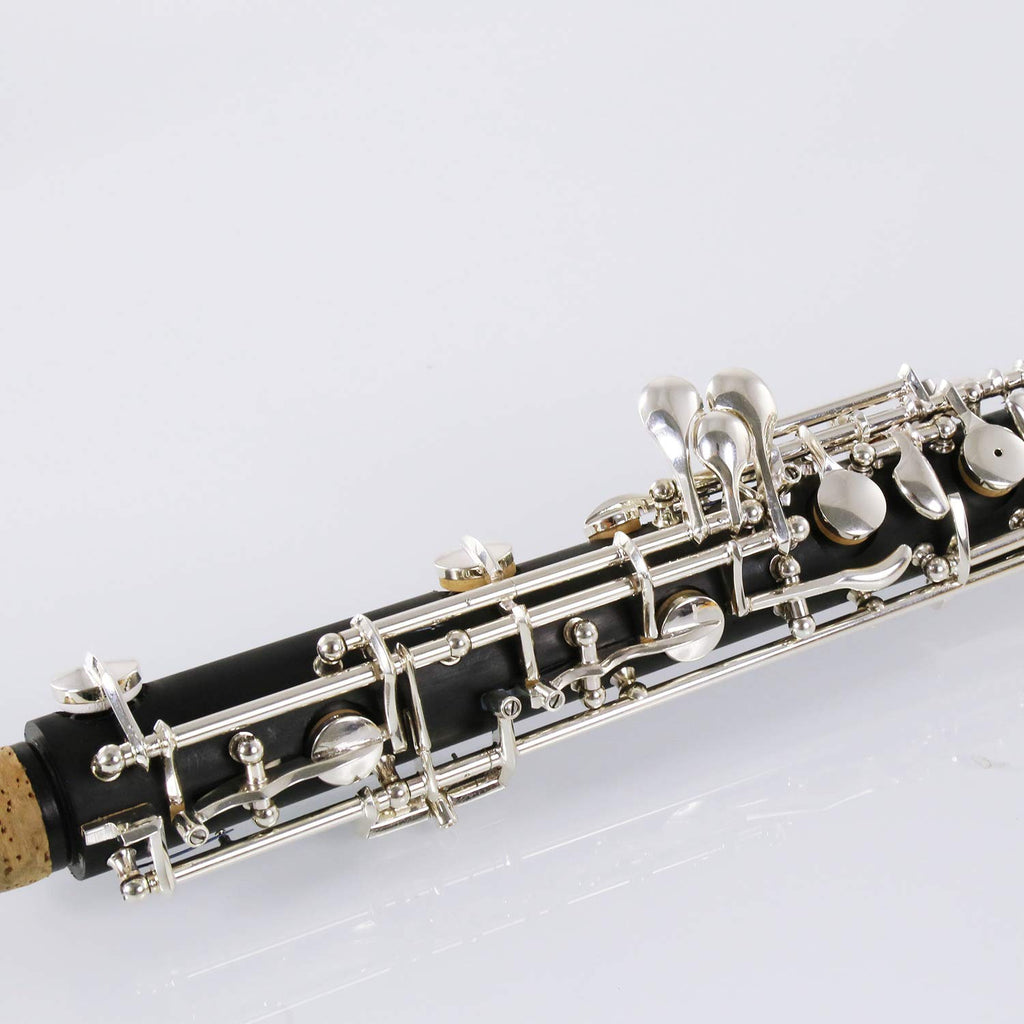 Rochix Oboe Professional Performance Level RHG13 Redwood Body Gold Plated Semi Automatic C Tone with 2 Reeds,1 Cleaning Cloth,1 Oboe Swab,1 Thumb Rest,1 Case and More