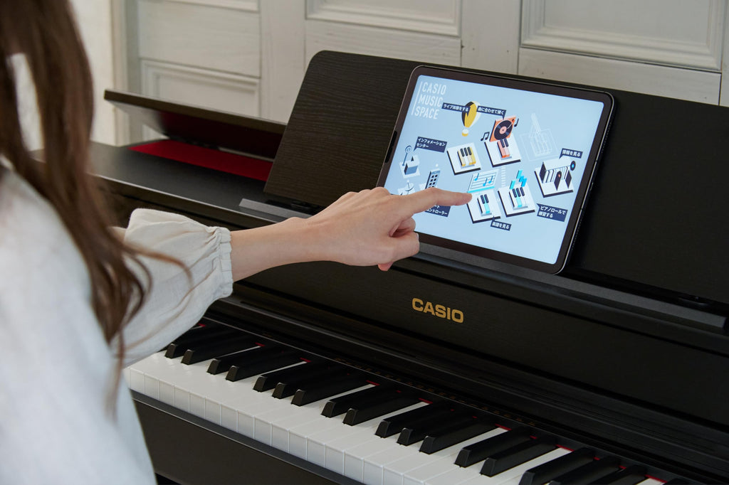 Casio CELVIANO AP-300 Console Digital Piano, with 88 Weighted Keys, 19 Tones, 40W Speaker System, Bluetooth Audio/MIDI, USB, Rosewood Finish (AP-300BN)