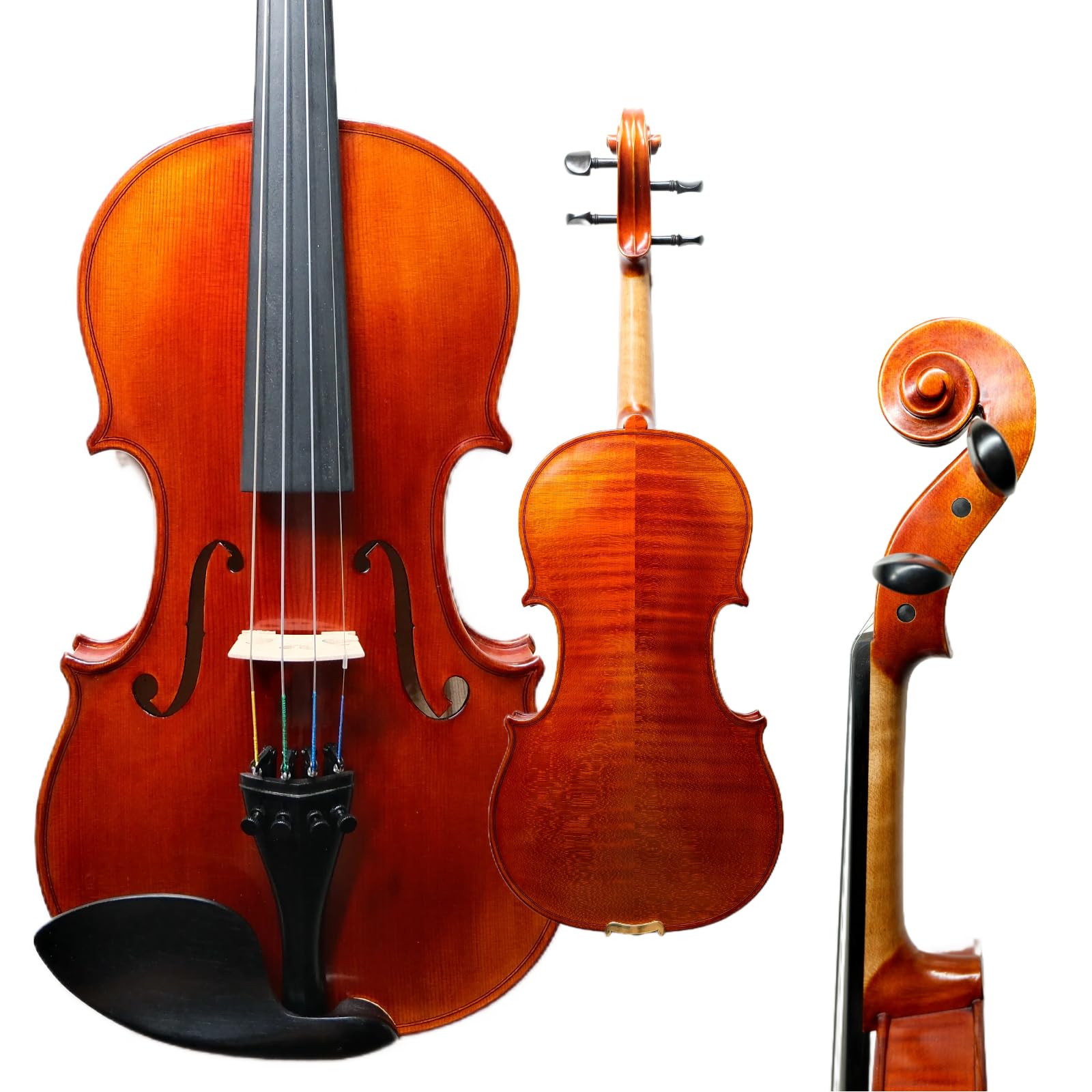 Master 4/4 Full-Size Violin | Hand-Varnished with 20+ Year Aged Italian Spruce & Bosnian Maple | Professional Orchestra Instrument for Professional soloists and session players (VIO1328)