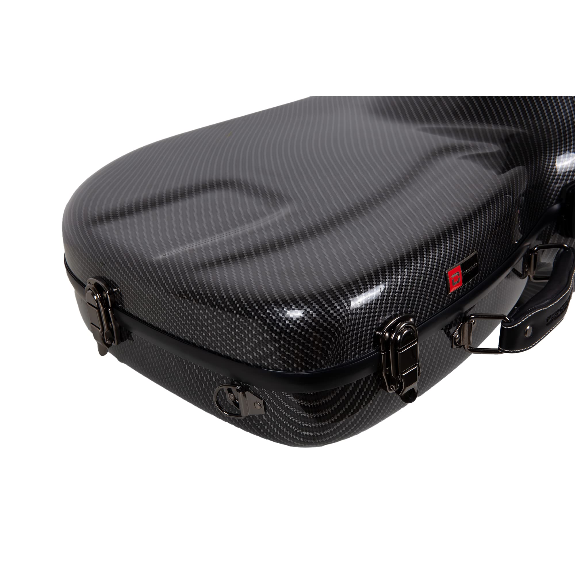 Crossrock Composite Carbon Fiber Hard-shell case for F-Trigger or Straight Trombone with TSA lock-Black(CRF3000TBBK)